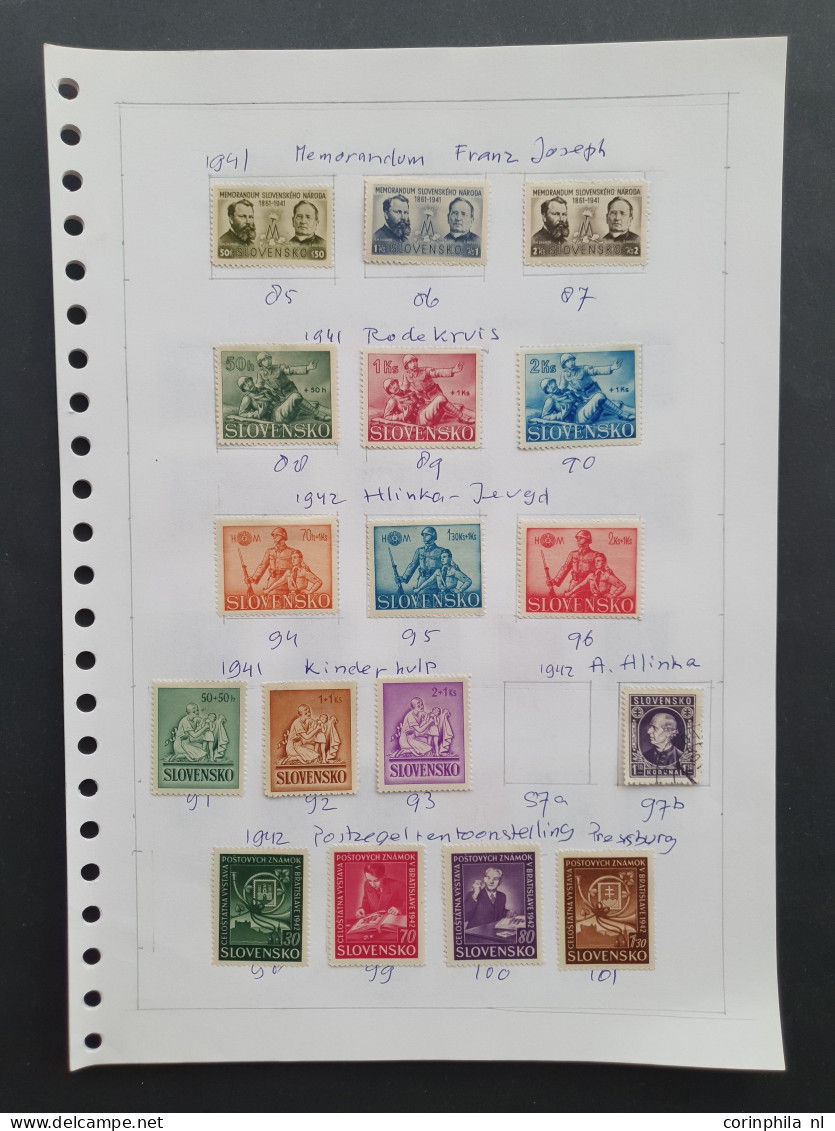 1879/1945 collection used and * with better items including Croatia, Slovensko, Serbia, Silesia and Bosnia on album page