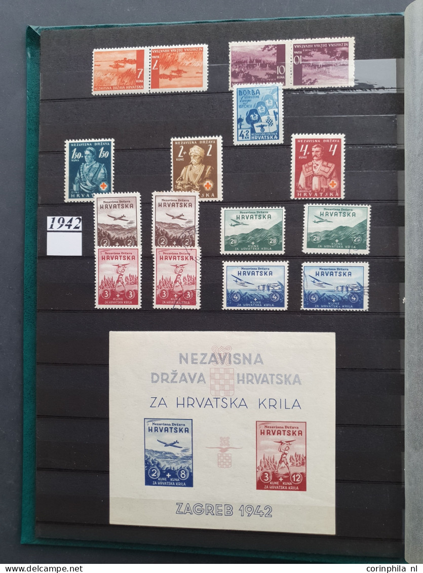 1866 onwards, stock Serbia (incl. German occupation), Montenegro and Croatia including better items, perf. types, miniat