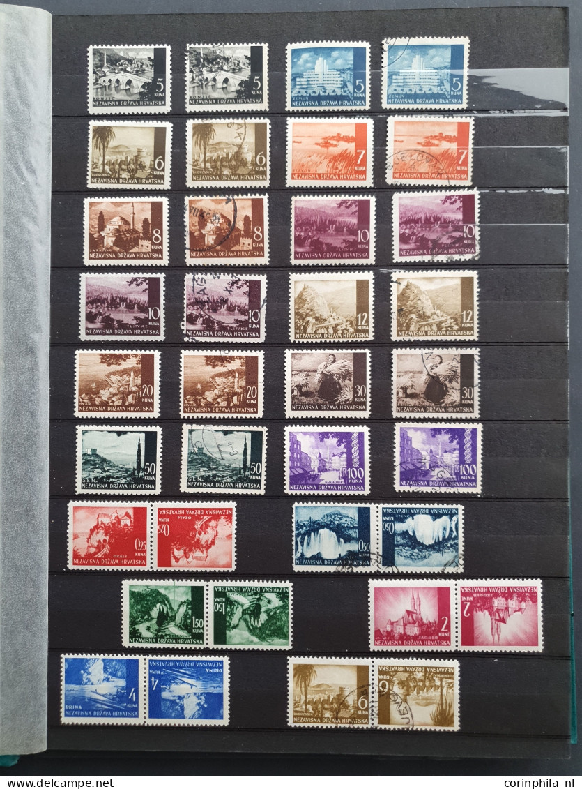 1866 onwards, stock Serbia (incl. German occupation), Montenegro and Croatia including better items, perf. types, miniat