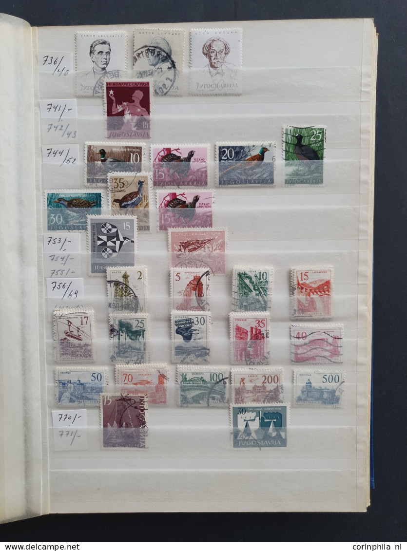 1881/2016 stock Bulgaria, Yugoslavia and Albania used */** with a large number of stamps and sheetlets, some better item