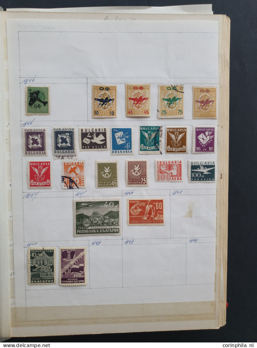 1881/2016 stock Bulgaria, Yugoslavia and Albania used */** with a large number of stamps and sheetlets, some better item