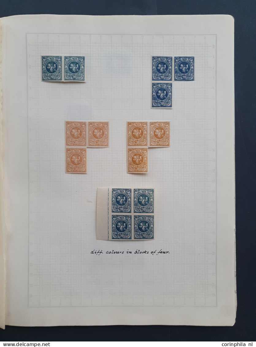 1884/1990, Mostly (*)/*/** Sets And Miniature Sheets Including Lithuania Approx. 44 Proofs And Errors Of The 1919 Issue, - Autres - Europe