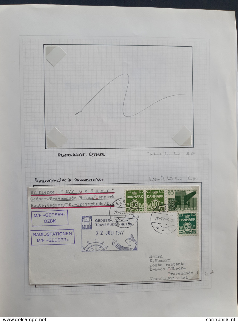 Cover 1860/1977 Collection In- And Outcoming Shipmail Scandinavia (about 78 Covers) Including Ferry Service, Parcel Card - Autres - Europe