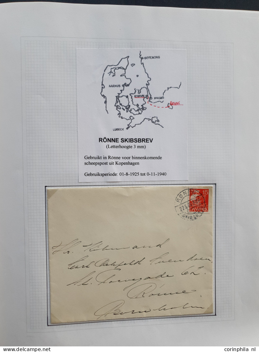 Cover 1863/1989 collection shipmail with approx. 46 covers cancelled 'Paquebot' incl. better items. e.g. Fra Sverige M c