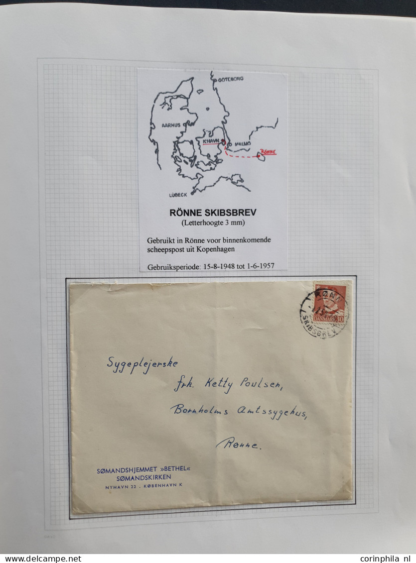 Cover 1863/1989 collection shipmail with approx. 46 covers cancelled 'Paquebot' incl. better items. e.g. Fra Sverige M c