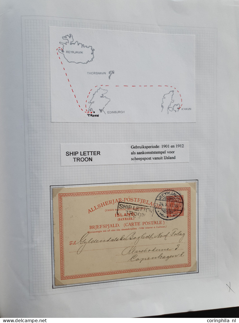 Cover 1863/1989 collection shipmail with approx. 46 covers cancelled 'Paquebot' incl. better items. e.g. Fra Sverige M c