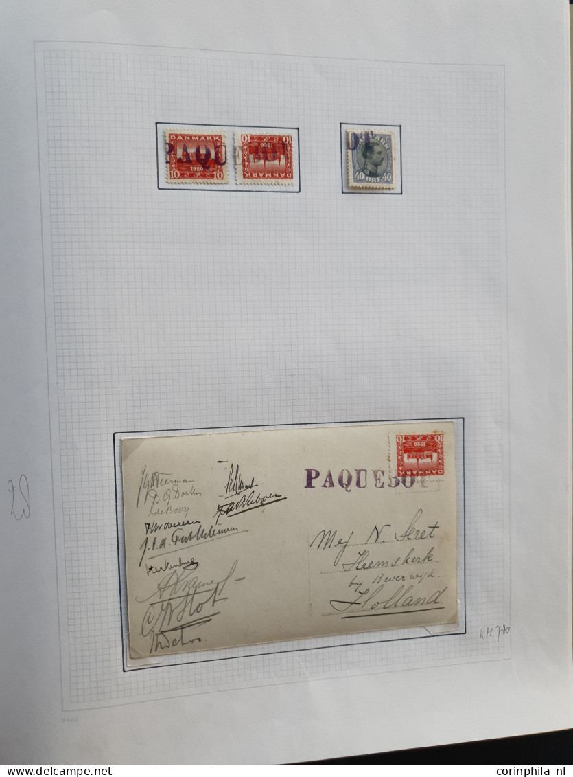 Cover 1863/1989 collection shipmail with approx. 46 covers cancelled 'Paquebot' incl. better items. e.g. Fra Sverige M c