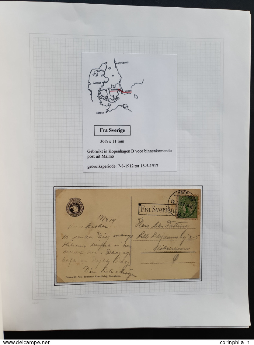 Cover 1854/1973 collection in- and outcoming shipmail including better items e.g. stampless cover with Fra Stettin cance