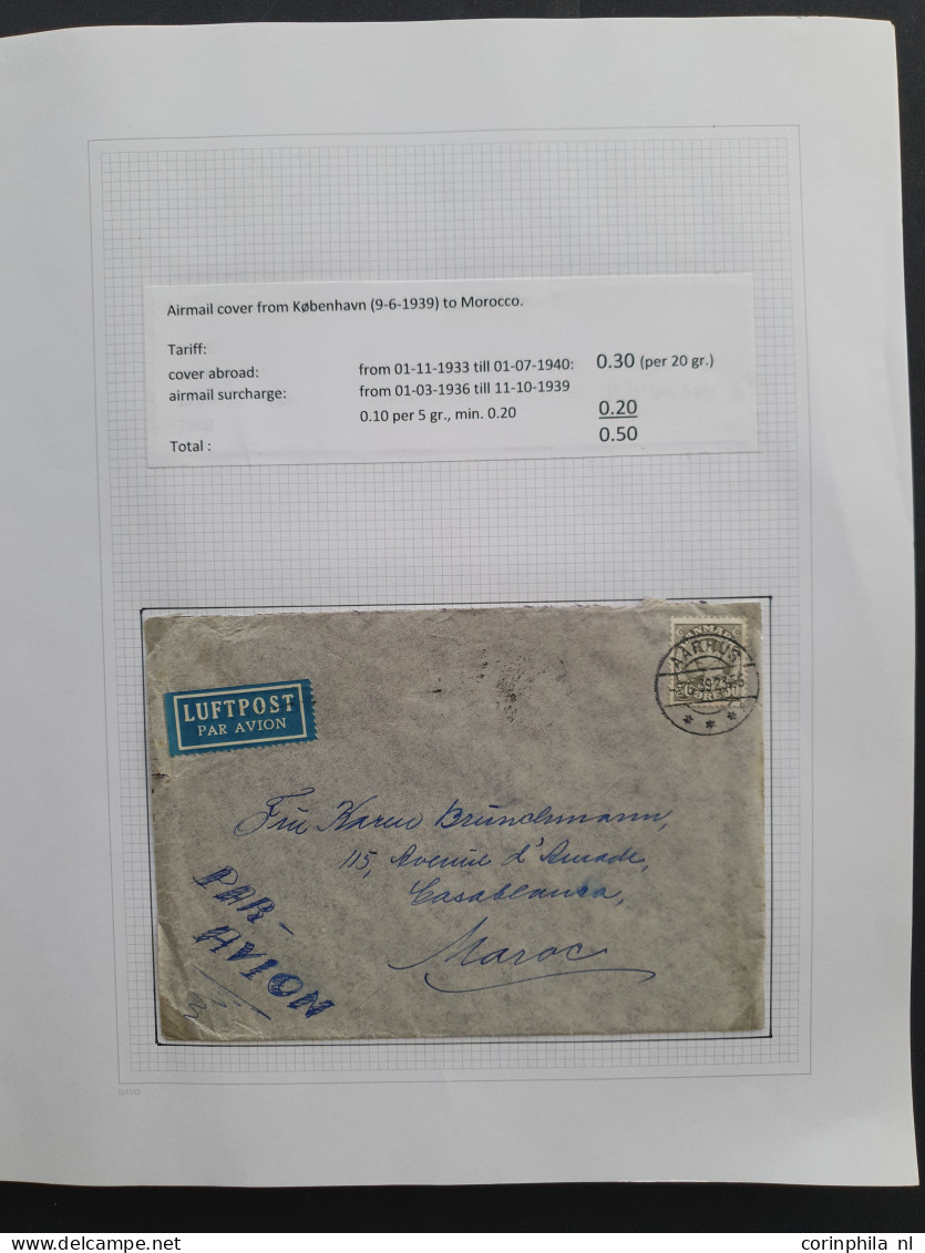 Cover , Airmail 1926/2014 very nicely arranged collection airmail covers with approx. 190 items, mostly older, including