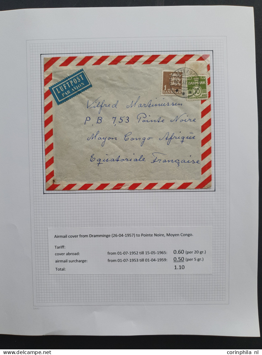 Cover , Airmail 1926/2014 very nicely arranged collection airmail covers with approx. 190 items, mostly older, including