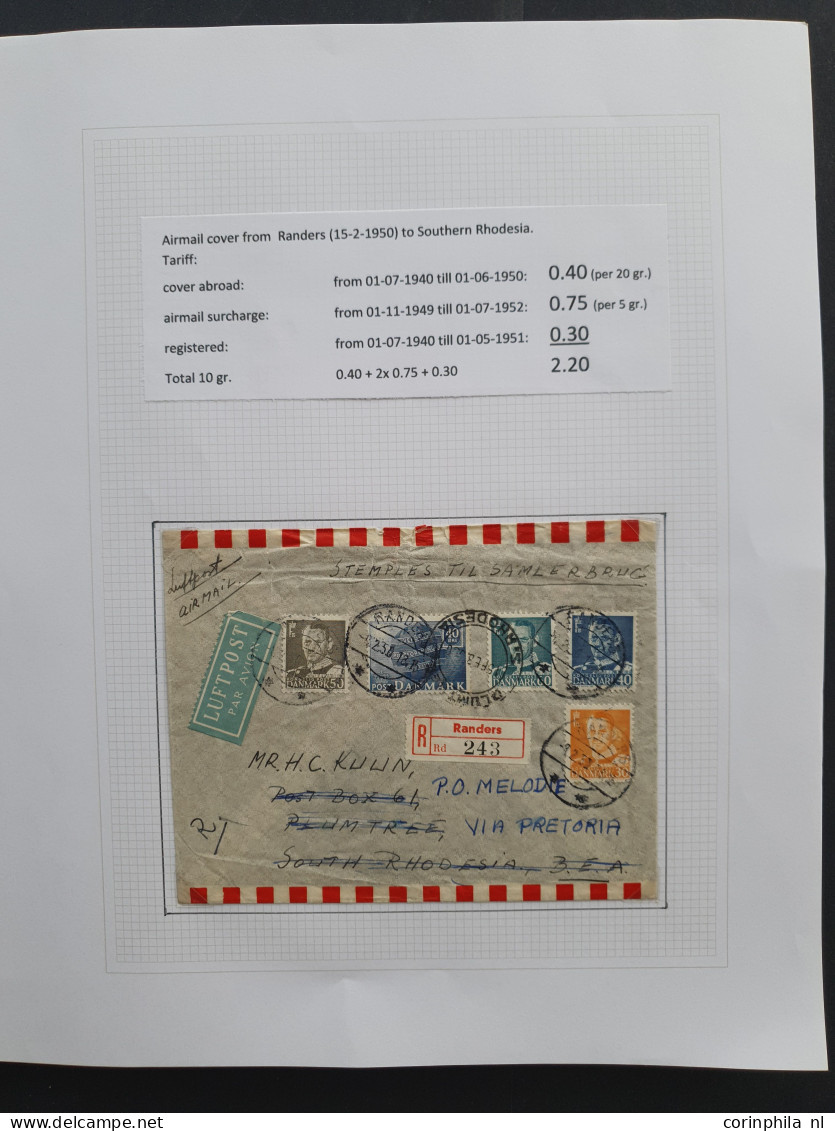 Cover , Airmail 1926/2014 very nicely arranged collection airmail covers with approx. 190 items, mostly older, including