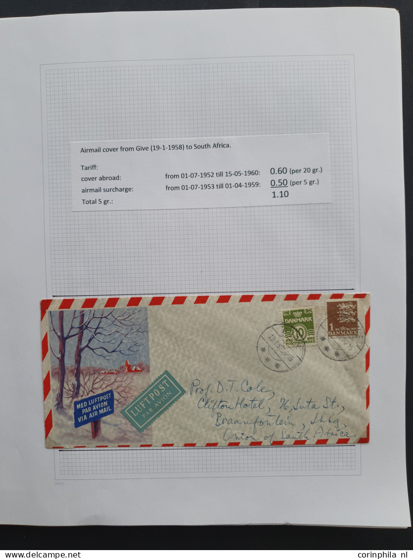 Cover , Airmail 1926/2014 very nicely arranged collection airmail covers with approx. 190 items, mostly older, including