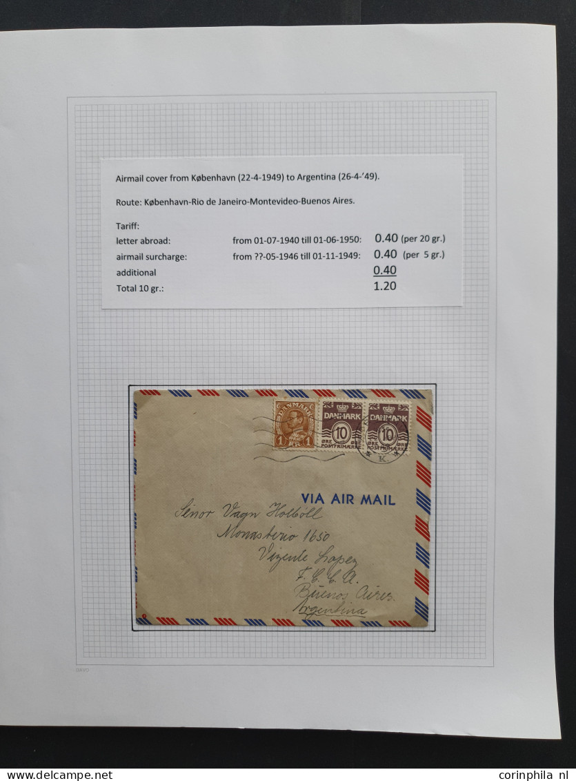 Cover , Airmail 1926/2014 very nicely arranged collection airmail covers with approx. 190 items, mostly older, including