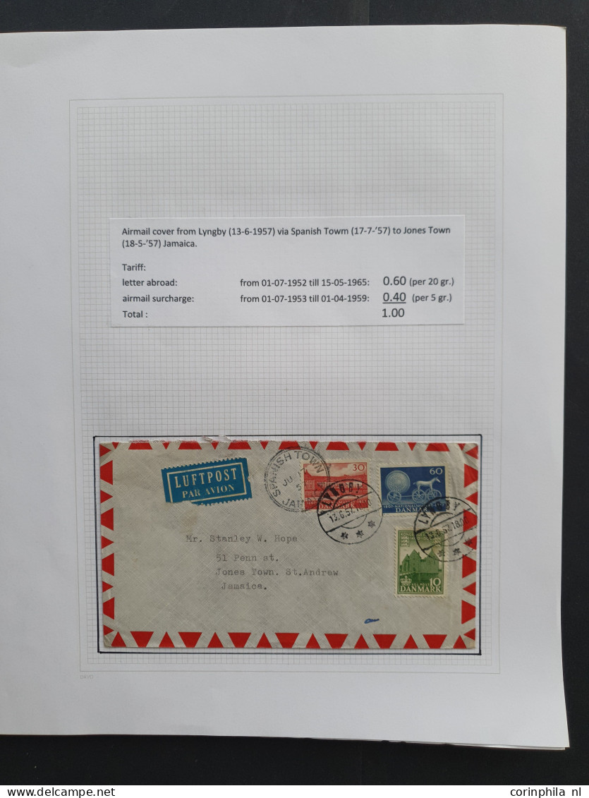 Cover , Airmail 1926/2014 very nicely arranged collection airmail covers with approx. 190 items, mostly older, including