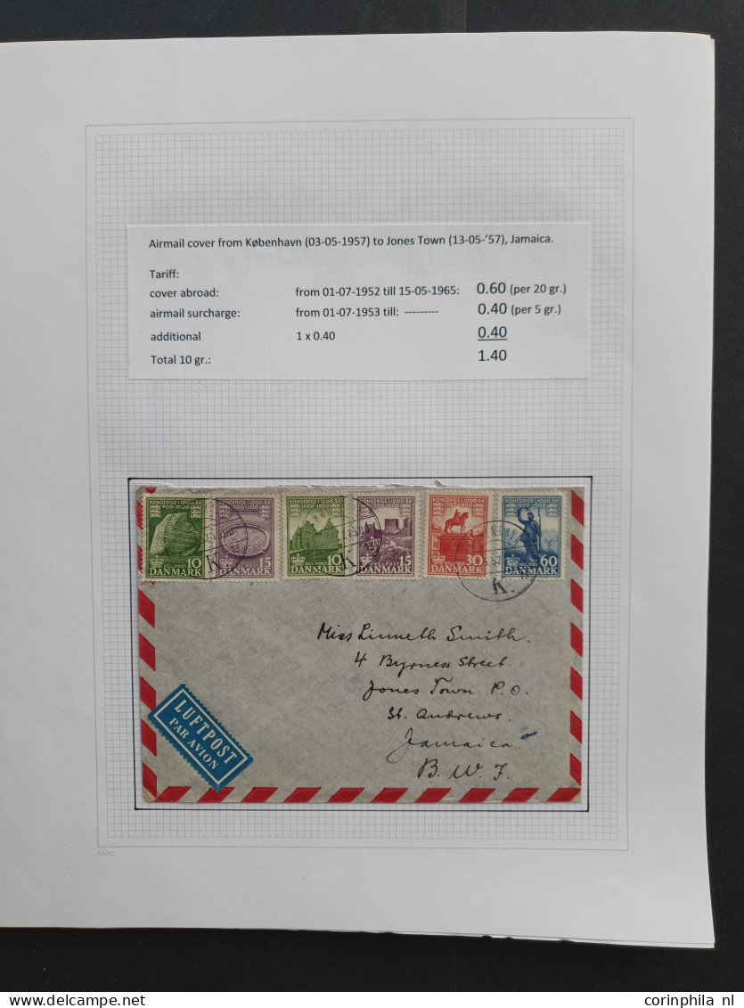 Cover , Airmail 1926/2014 very nicely arranged collection airmail covers with approx. 190 items, mostly older, including