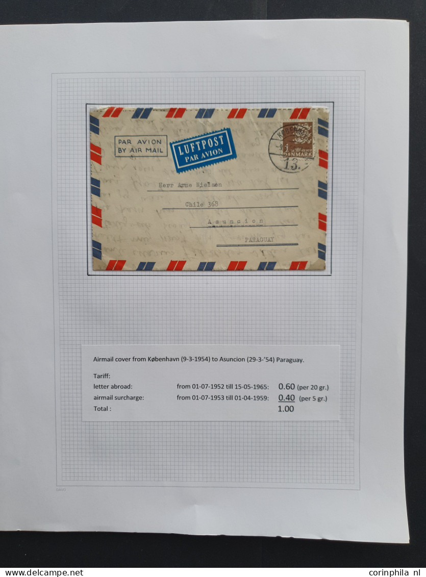 Cover , Airmail 1926/2014 very nicely arranged collection airmail covers with approx. 190 items, mostly older, including