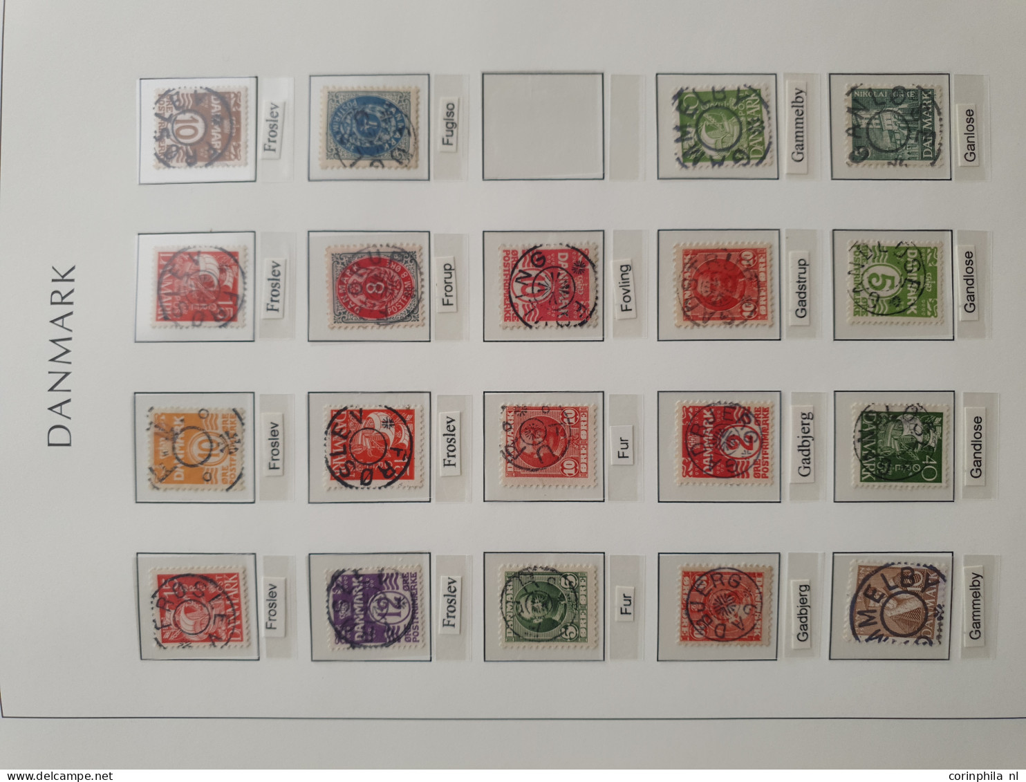 1874/1940, Star cancellations (Stjernestempler), comprehensive and advanced collection with ca.3200 stamps/fragments, 42