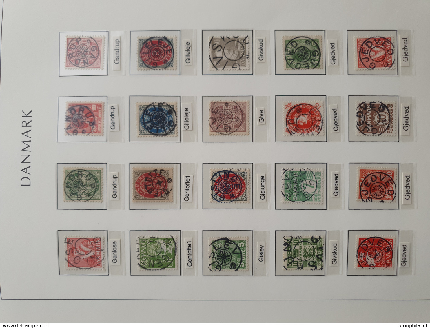 1874/1940, Star cancellations (Stjernestempler), comprehensive and advanced collection with ca.3200 stamps/fragments, 42