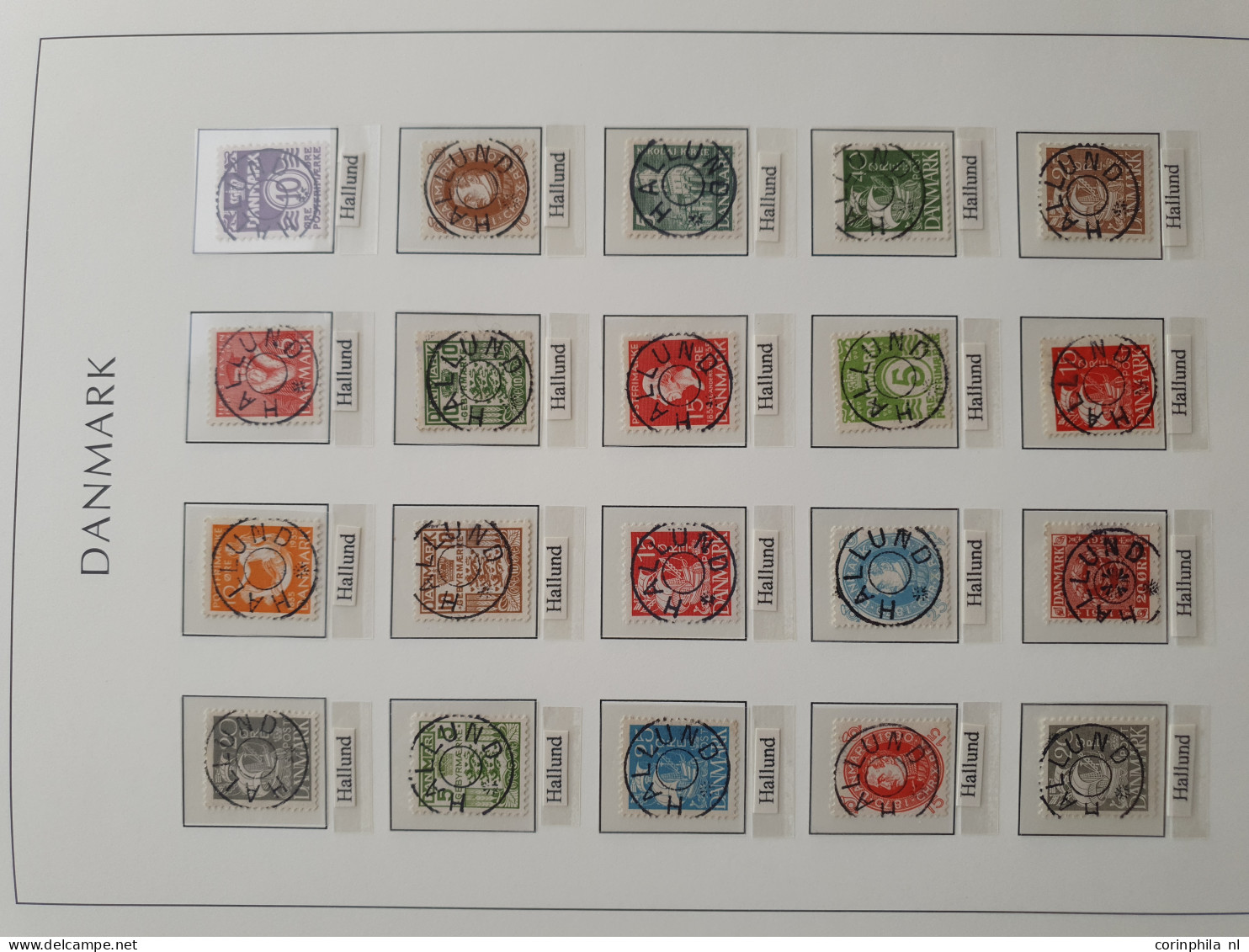 1874/1940, Star cancellations (Stjernestempler), comprehensive and advanced collection with ca.3200 stamps/fragments, 42