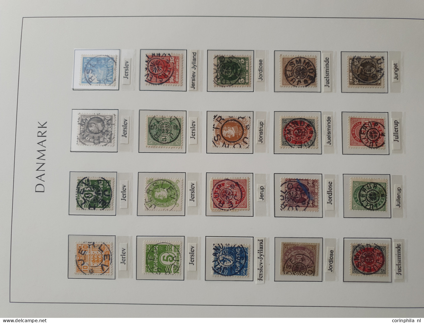 1874/1940, Star cancellations (Stjernestempler), comprehensive and advanced collection with ca.3200 stamps/fragments, 42