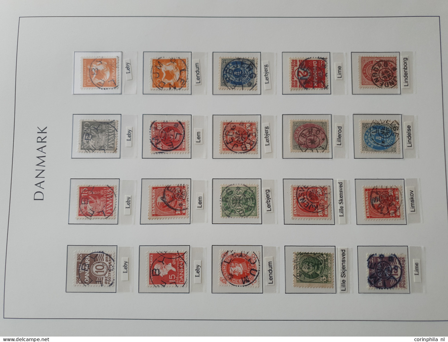 1874/1940, Star cancellations (Stjernestempler), comprehensive and advanced collection with ca.3200 stamps/fragments, 42