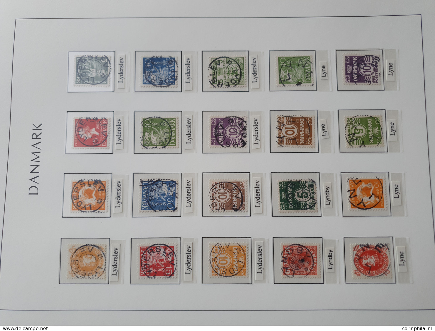 1874/1940, Star cancellations (Stjernestempler), comprehensive and advanced collection with ca.3200 stamps/fragments, 42