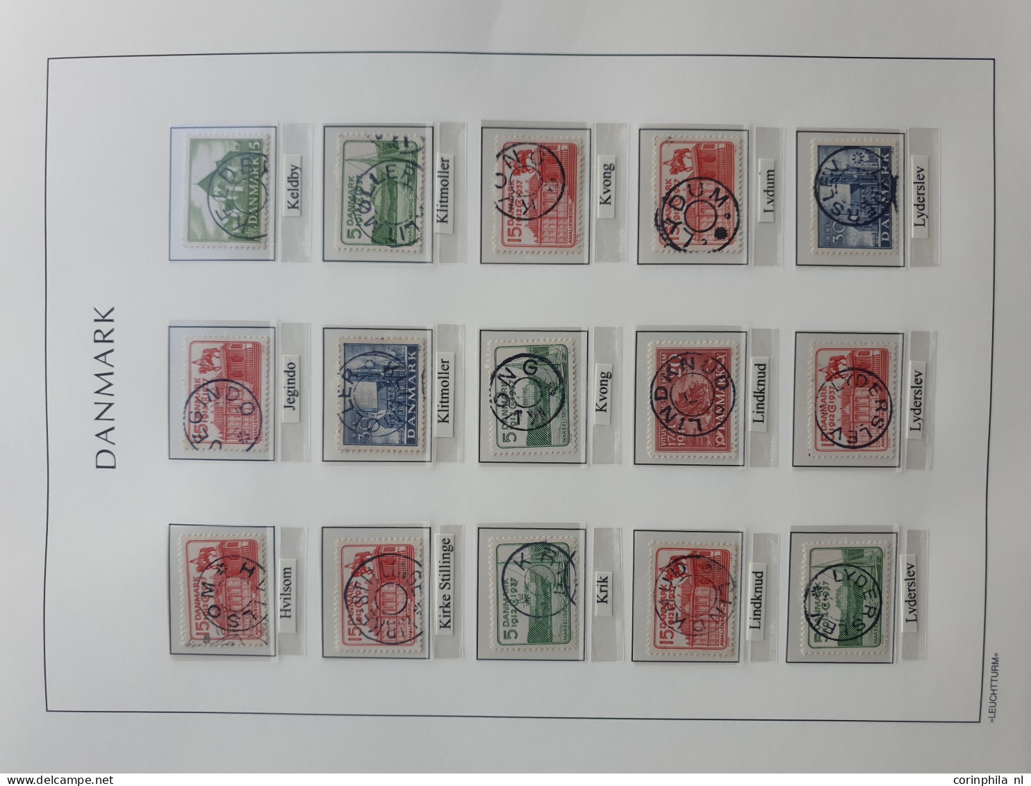 1874/1940, Star cancellations (Stjernestempler), comprehensive and advanced collection with ca.3200 stamps/fragments, 42