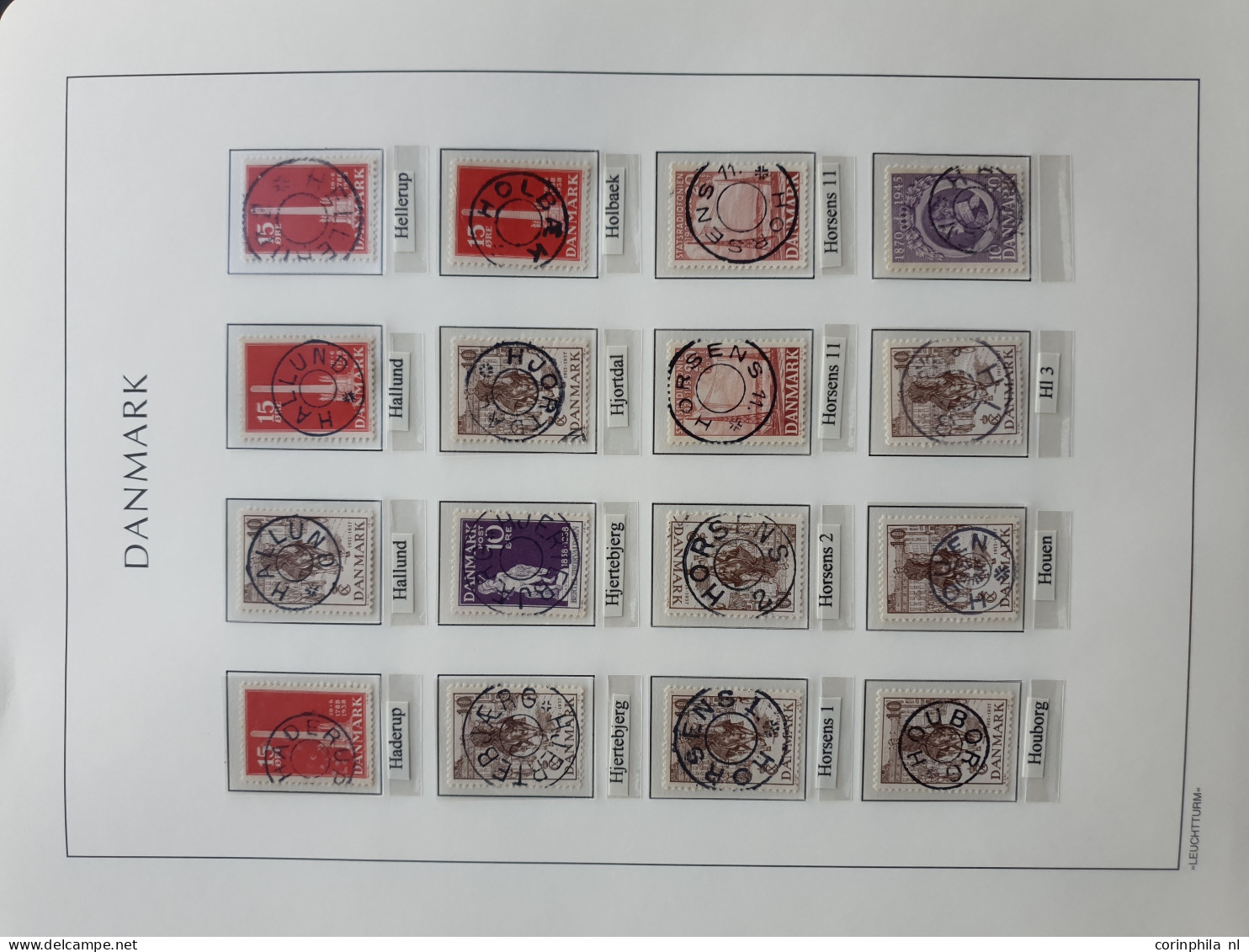 1874/1940, Star cancellations (Stjernestempler), comprehensive and advanced collection with ca.3200 stamps/fragments, 42