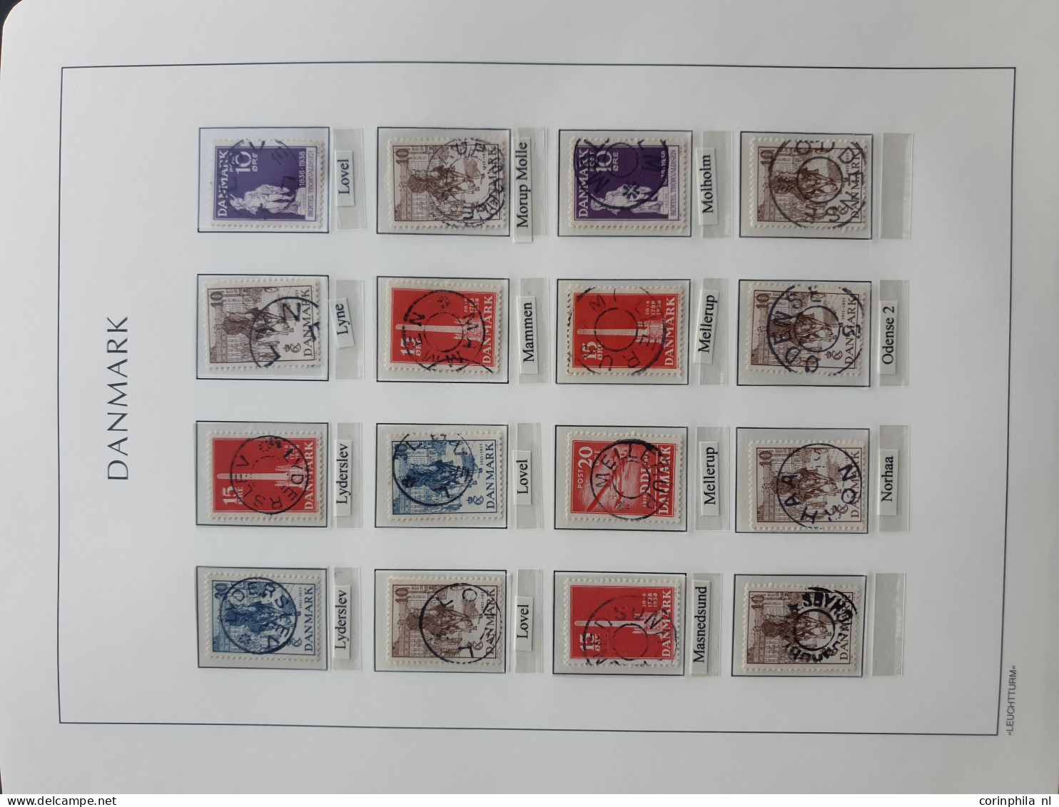 1874/1940, Star cancellations (Stjernestempler), comprehensive and advanced collection with ca.3200 stamps/fragments, 42