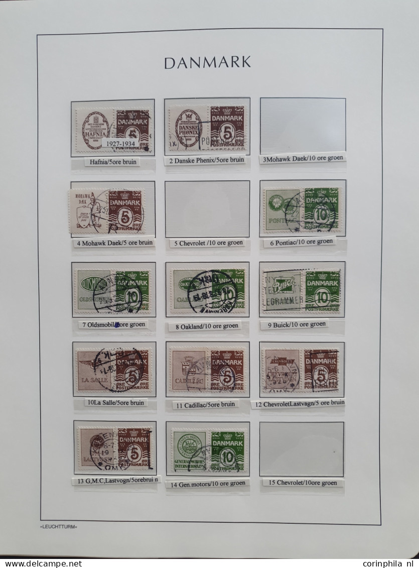 1864/1986 Collection With 59 Danish Advertisment Pairs And Panes (2x) Etc. With Many Better Items E.g. Buick, Mohawk Dae - Altri & Non Classificati