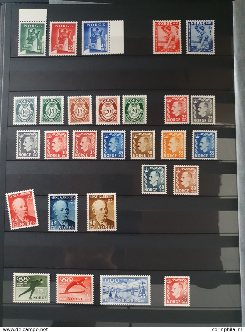 1926/2010 Mostly ** Collection With Better Items (Mi. Nr. 251x With Finn Aune Certificate) And Face Value In 2 Stockbook - Autres & Non Classés