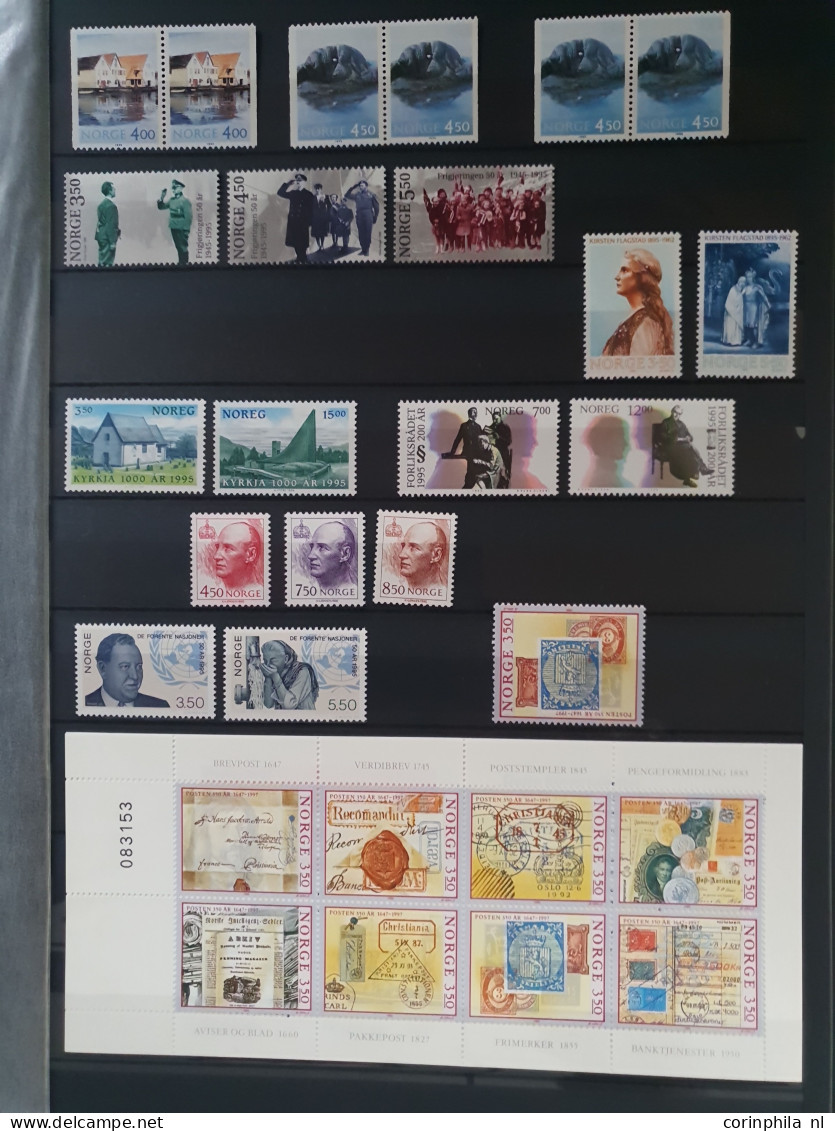 1926/2010 mostly ** collection with better items (Mi. nr. 251x with Finn Aune certificate) and face value in 2 stockbook