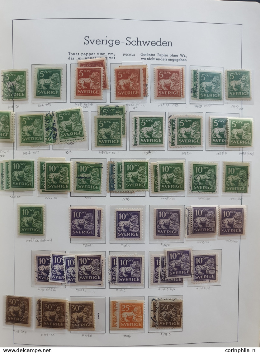 1855-1960, specialized collection used and */** with many better stamps and sets in Leuchtturm album