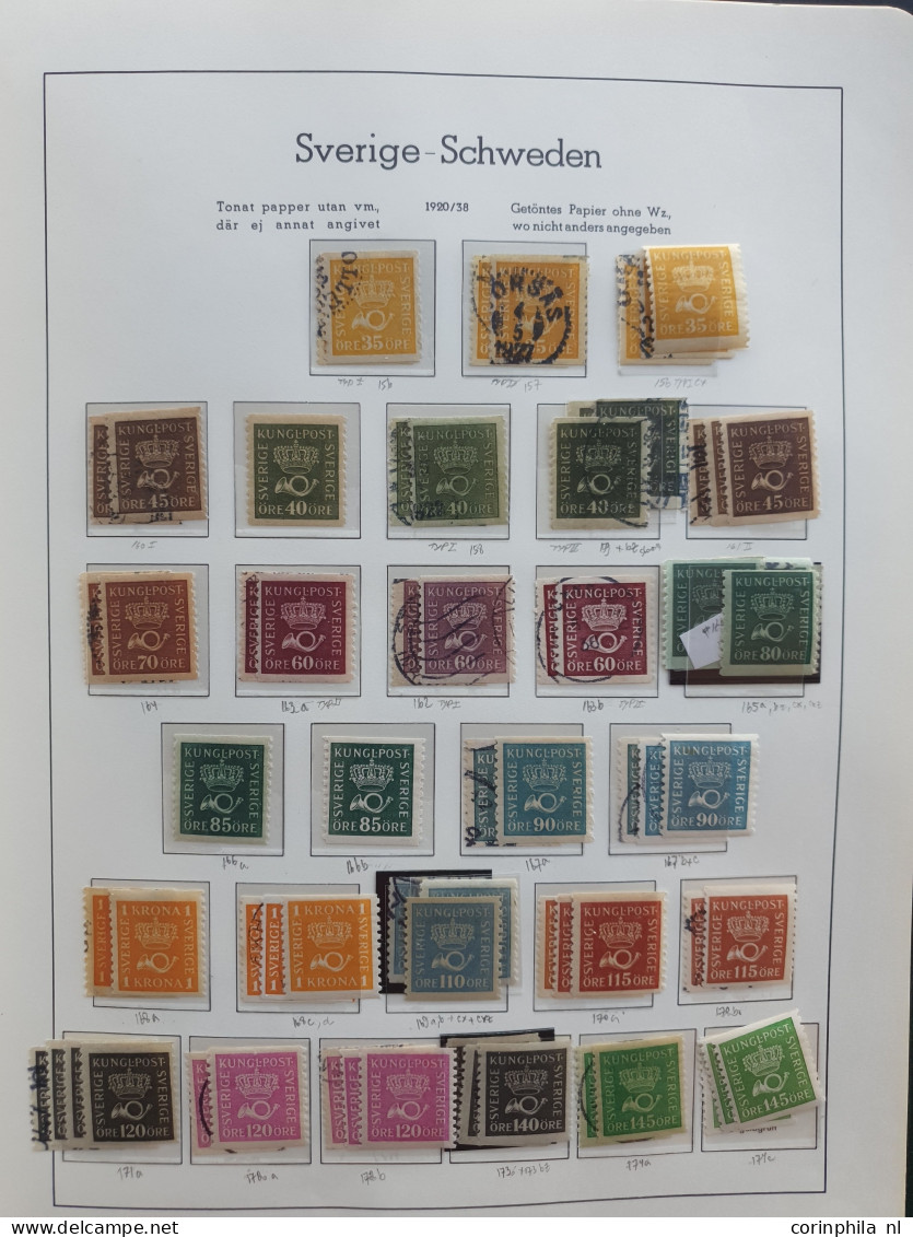 1855-1960, specialized collection used and */** with many better stamps and sets in Leuchtturm album