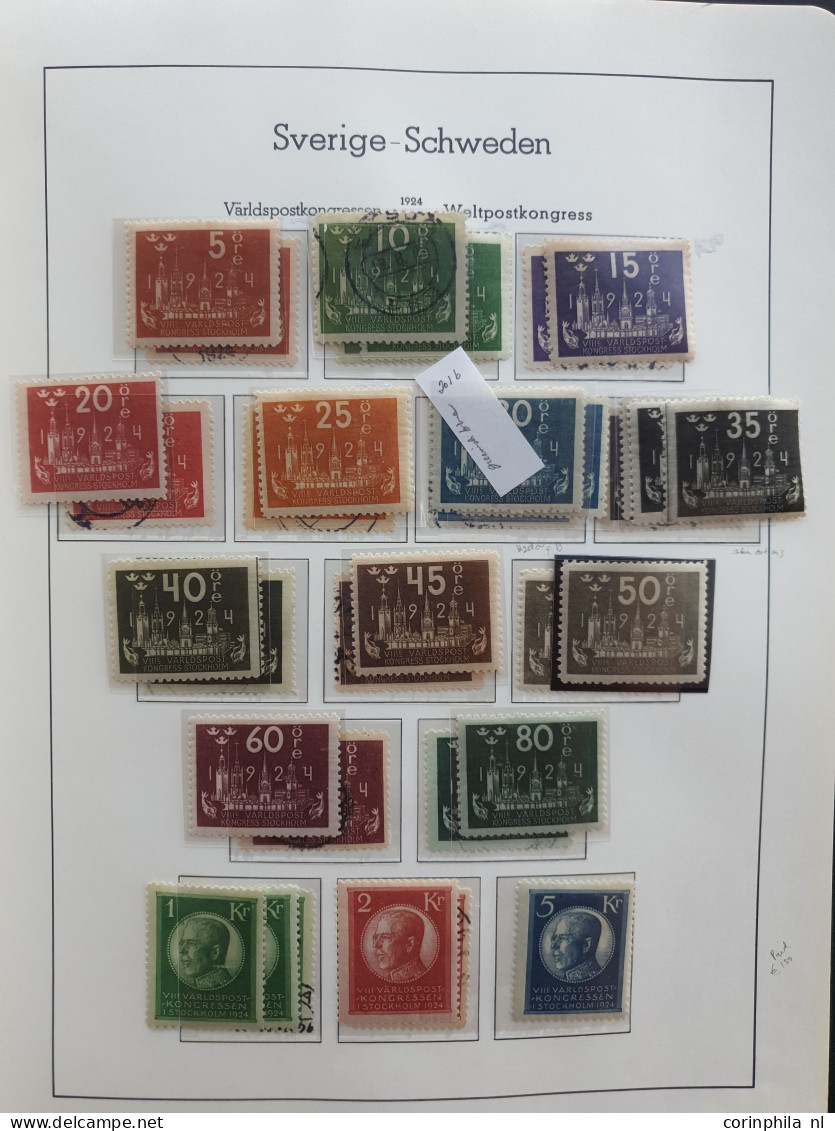 1855-1960, specialized collection used and */** with many better stamps and sets in Leuchtturm album