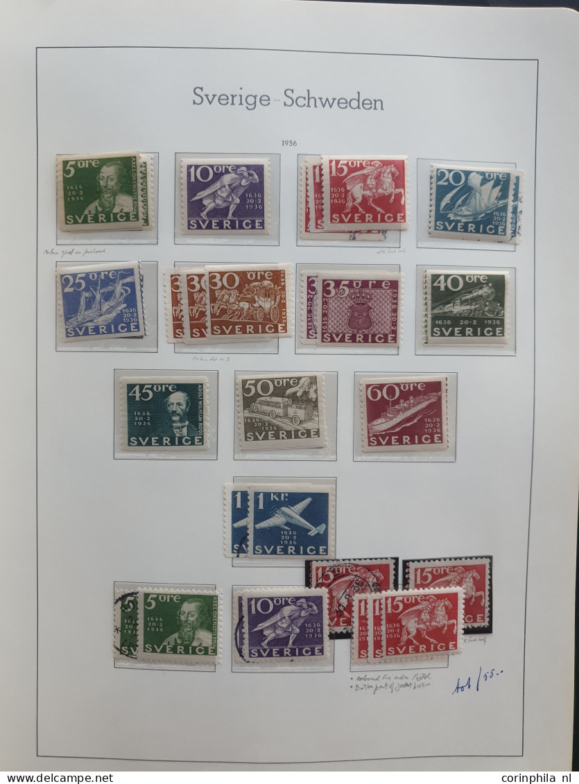 1855-1960, specialized collection used and */** with many better stamps and sets in Leuchtturm album