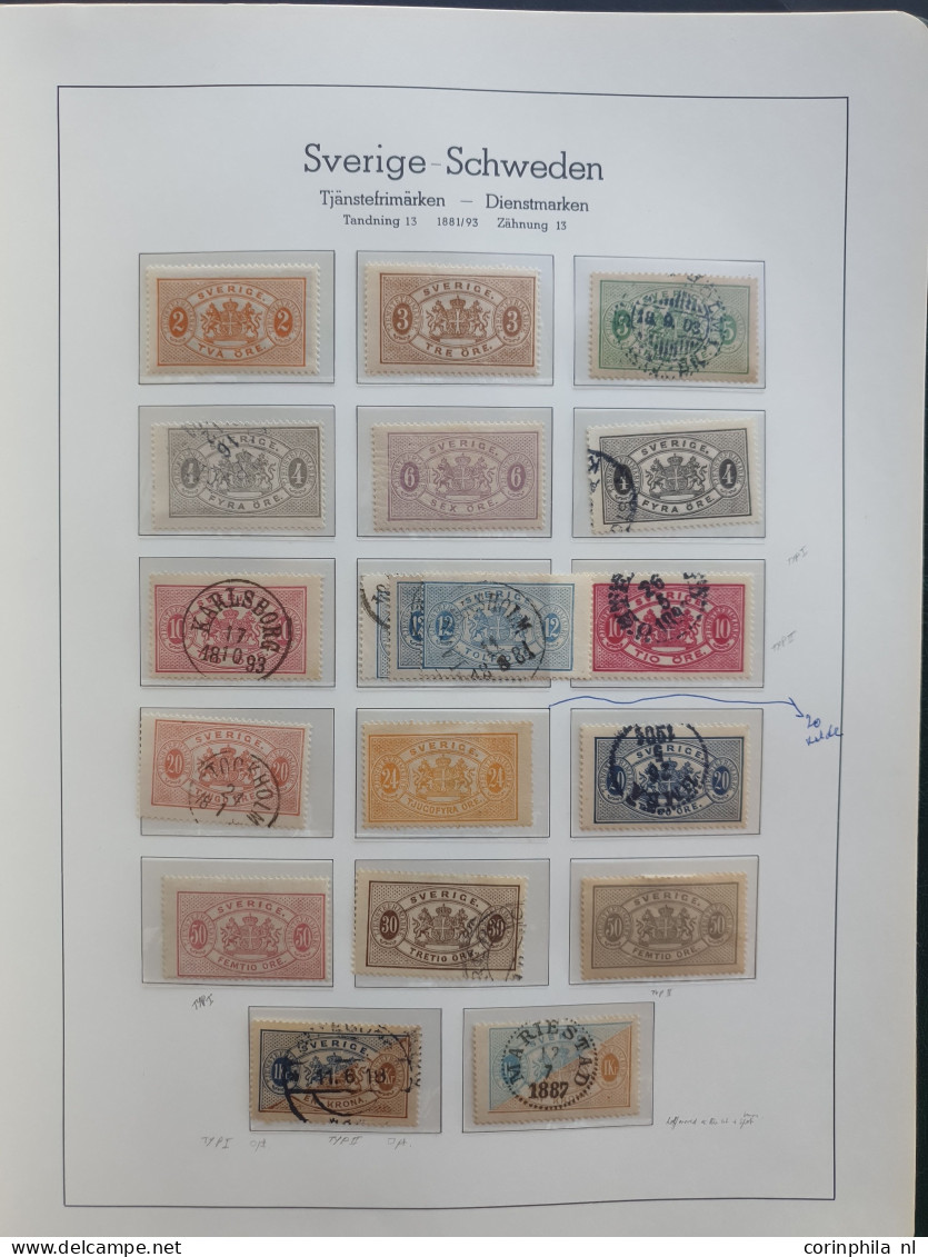 1855-1960, specialized collection used and */** with many better stamps and sets in Leuchtturm album