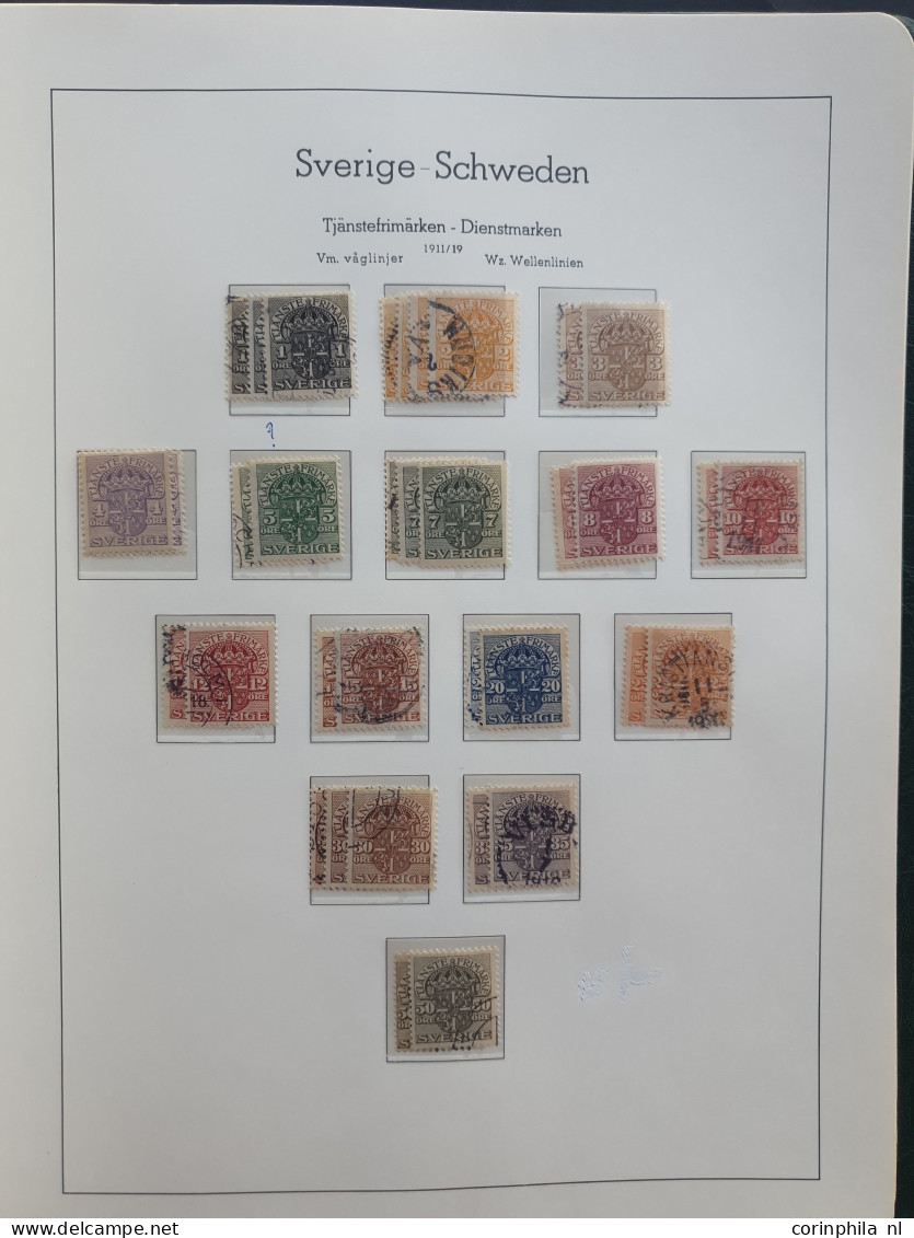 1855-1960, specialized collection used and */** with many better stamps and sets in Leuchtturm album