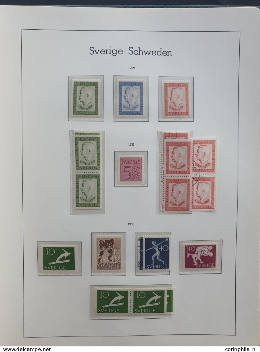 1855-1960, specialized collection used and */** with many better stamps and sets in Leuchtturm album