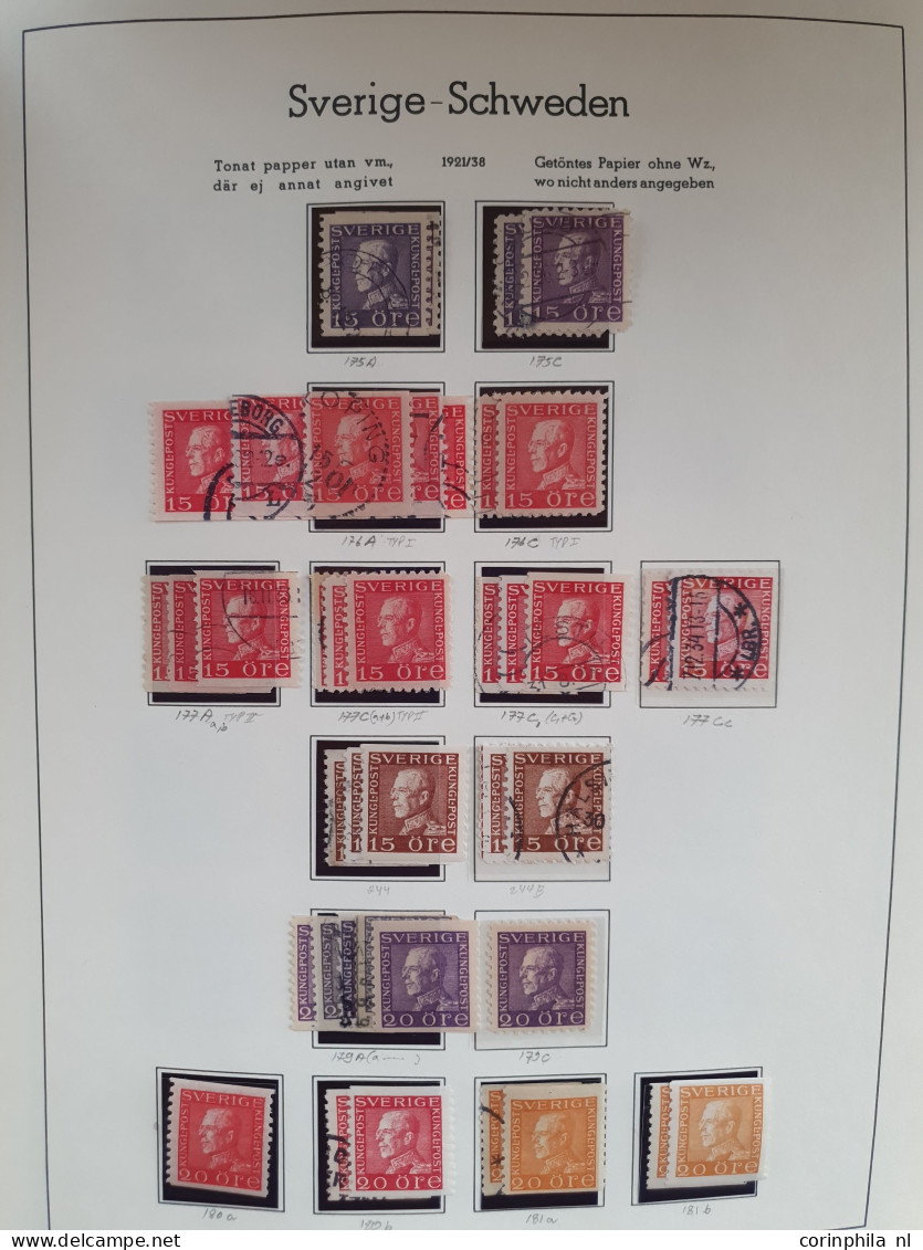 1855-1996, collection used and */** with better stamps and sets, duplicates etc. in 3 albums