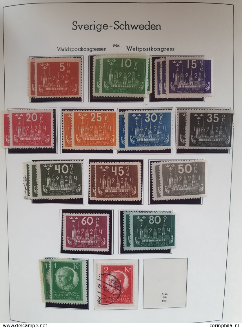 1855-1996, collection used and */** with better stamps and sets, duplicates etc. in 3 albums