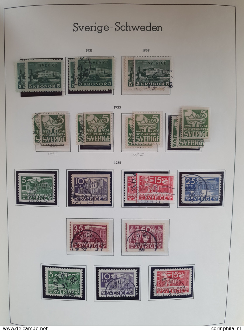 1855-1996, collection used and */** with better stamps and sets, duplicates etc. in 3 albums