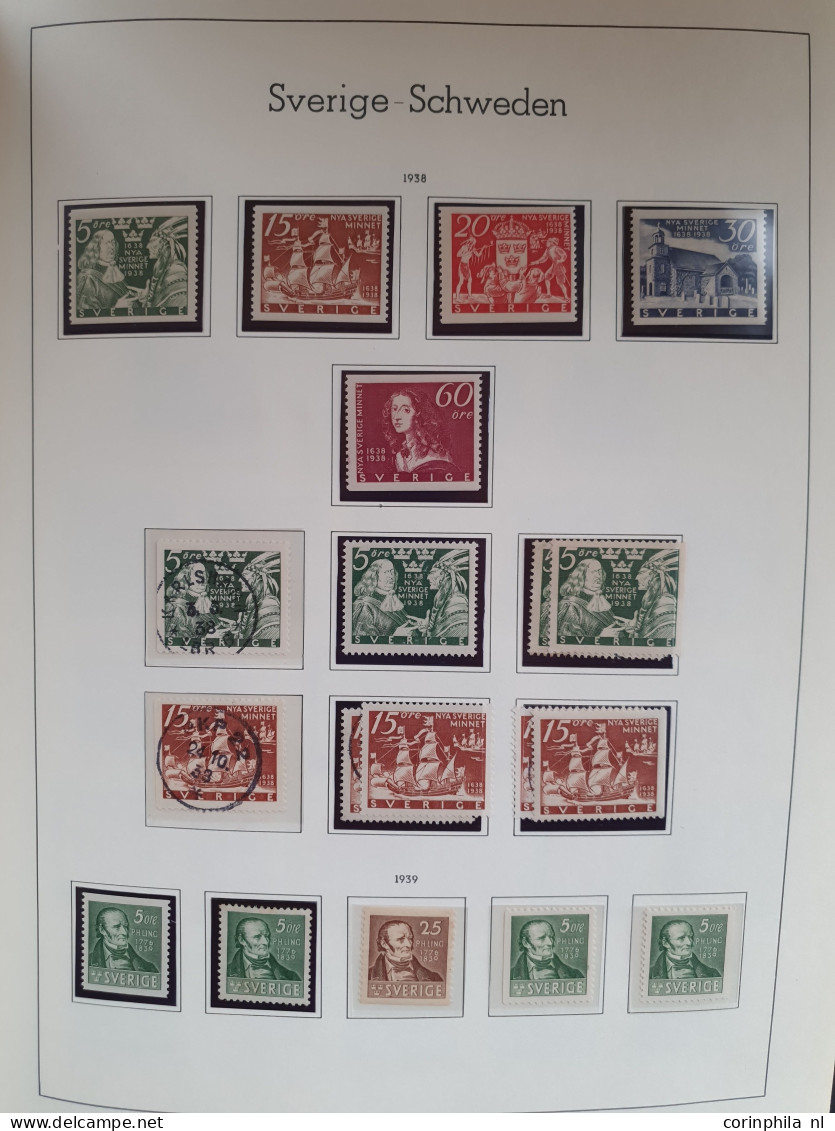 1855-1996, collection used and */** with better stamps and sets, duplicates etc. in 3 albums