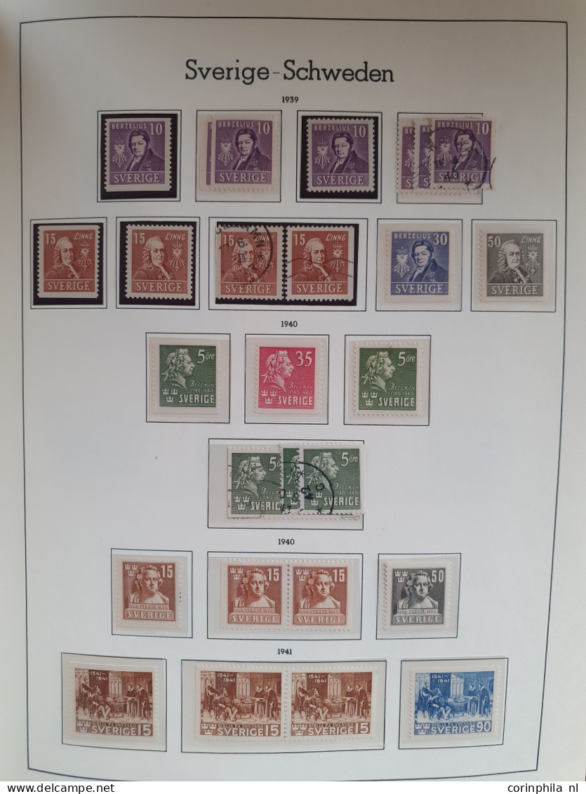 1855-1996, collection used and */** with better stamps and sets, duplicates etc. in 3 albums