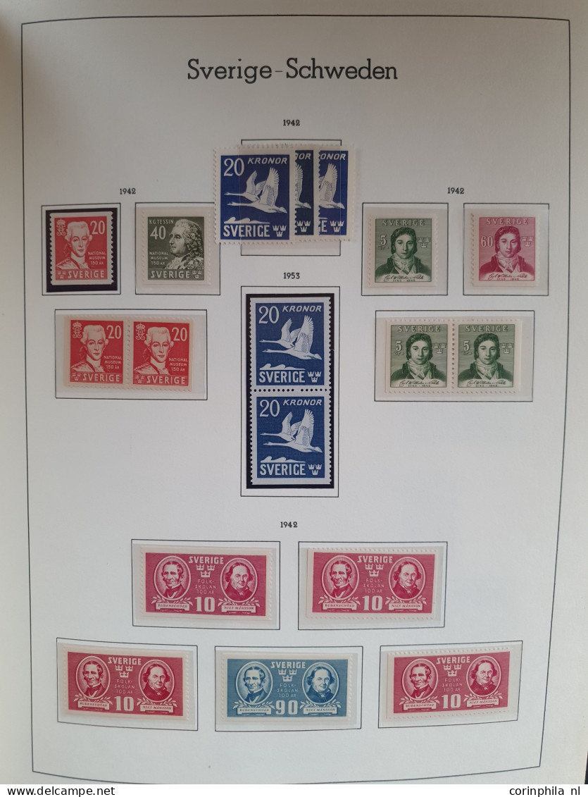 1855-1996, collection used and */** with better stamps and sets, duplicates etc. in 3 albums