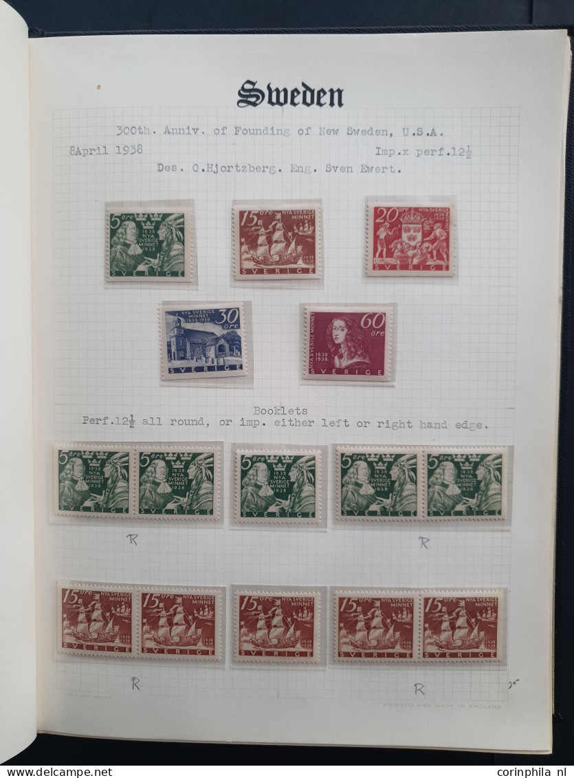 1938-1957, Collection Se-tenants From Booklets */** With Better Material, Nicely Arranged In Small Album - Other & Unclassified