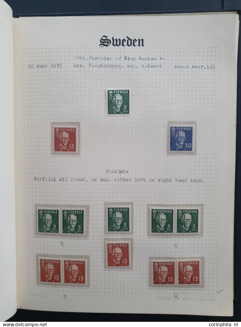 1938-1957, Collection Se-tenants From Booklets */** With Better Material, Nicely Arranged In Small Album - Other & Unclassified