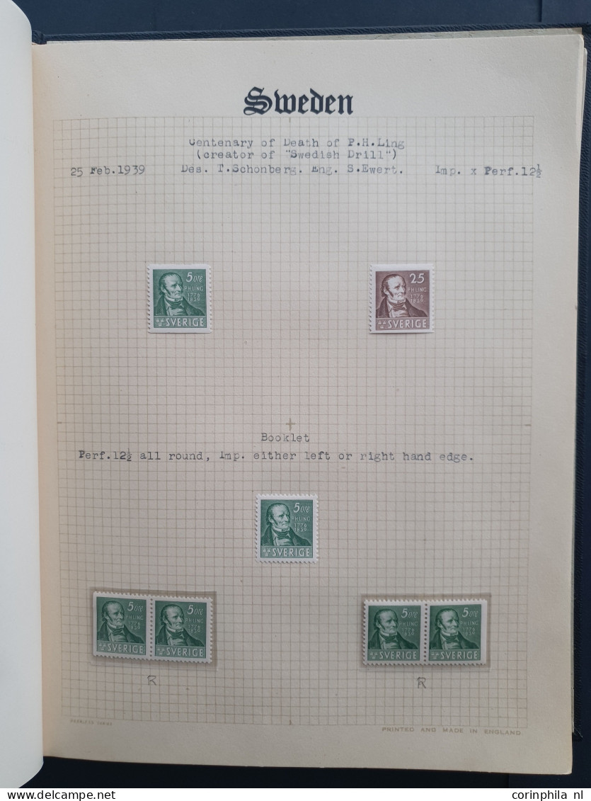 1938-1957, Collection Se-tenants From Booklets */** With Better Material, Nicely Arranged In Small Album - Other & Unclassified