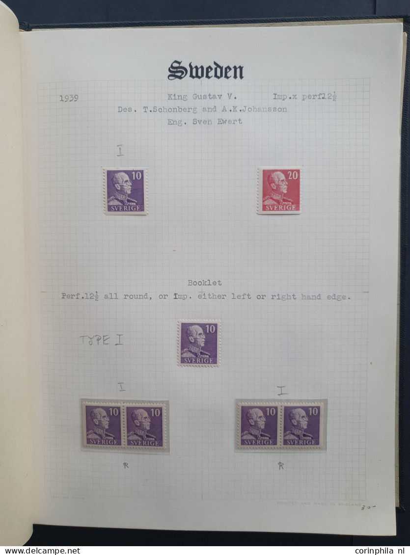 1938-1957, Collection Se-tenants From Booklets */** With Better Material, Nicely Arranged In Small Album - Other & Unclassified