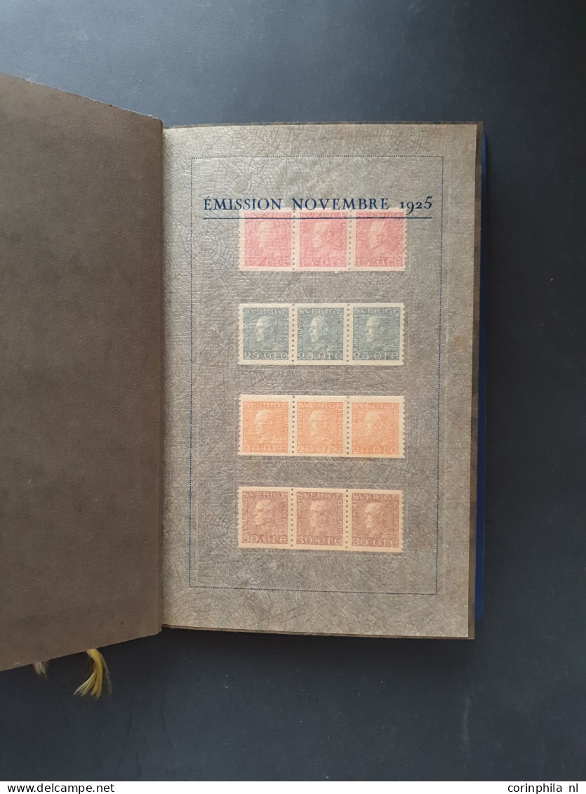 1929 UPU 9th Postal Congres London, Souvenir Booklet With Yvert No. 195-204 In Strips Of Three *, 206-210 In Blocks Of F - Otros & Sin Clasificación